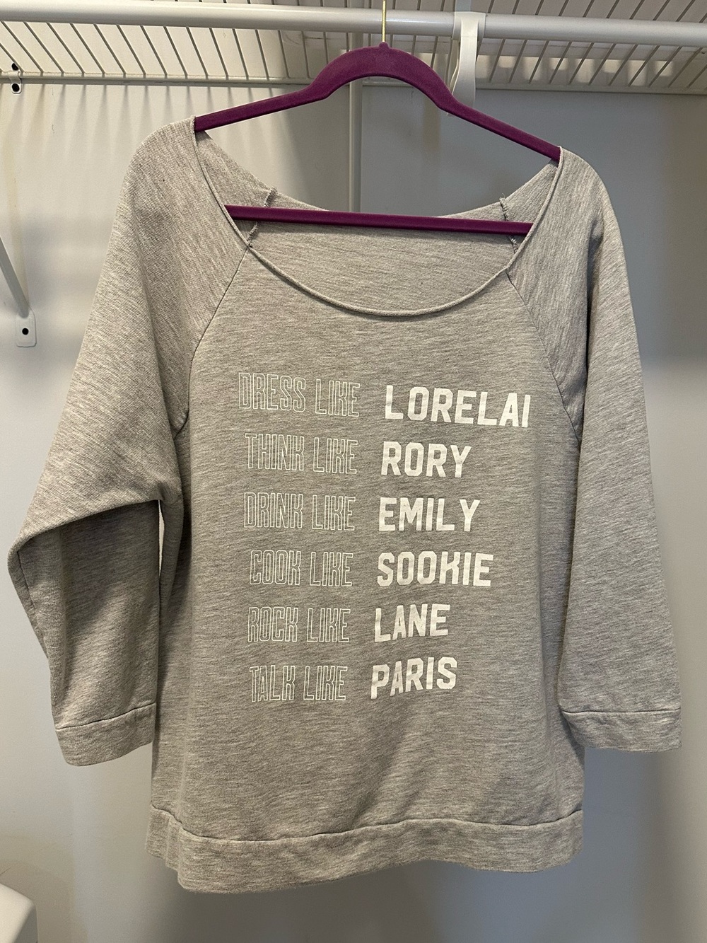 Scoop Neck Gilmore Girls Sweayshirt